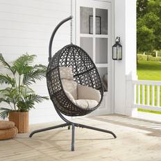 Outdoor Hanging Chairs Crosley FURNITURE Calliope Dark Egg