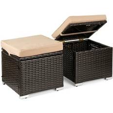 Best Choice Products of 2 Wicker Ottomans