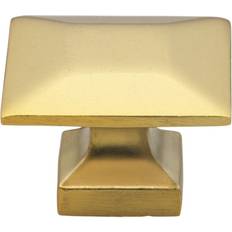 Modern kitchen cabinet handles GlideRite 1.375 Modern Square Cabinet Knobs Brass Gold Pack of