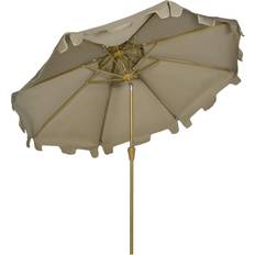OutSunny Parasols & Accessories OutSunny 9' Patio Umbrella with Push Button Tilt Crank, Double Top