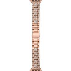 Michael Kors Smartwatch Strap Michael Kors Stainless Steel Pave Band Apple Watch, Rose