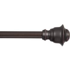 Brown Curtain Rods Kenney Fast Fit Easy Install Finn