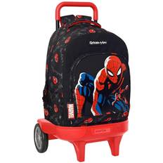 Spiderman School Rucksack with Wheels Hero Black