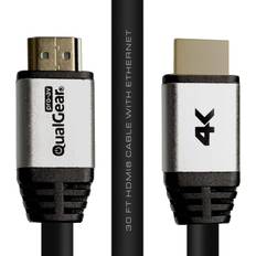 QualGear High Speed With Ethernet HDMI-HDMI 2.0 30ft