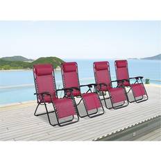 Reclining camping chair Patio Furniture Naomi Home Gravity Chairs Set