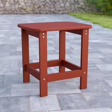 Garden Table Flash Furniture Charlestown All-Weather Poly Resin Commercial Grade Adirondack