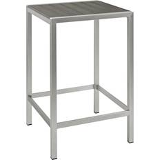 modway Collection EEI-2256-SLV-GRY Outdoor Bar Table