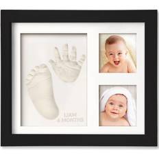 Photoframes & Prints KeaBabies Baby Handprint and Footprint Keepsake Kit Frame 11 x 8.8 (Onyx Black)
