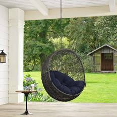 Outdoor Hanging Chairs modway Hide Collection EEI-2654-GRY-NAV