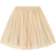 Polyamide Skirts Children's Clothing Bonpoint Girl's Polka Dot Layered Tulle Skirt - Pois Beige