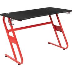 Flash Furniture 52"W Ergonomic PC Gaming Desk - Black/red