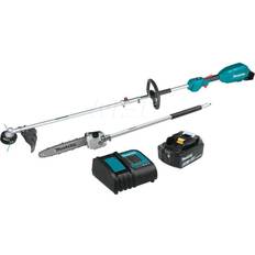 Makita Battery Hedge Trimmers Makita Hedge Trimmer: Battery Power, Double-Sided Blade, 17" Cutting Width Part #XUX02SM1X4