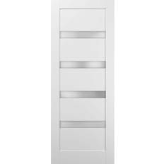 4113 Panel No Bore MDF 1/4 Lite Frosted Glass L (x)