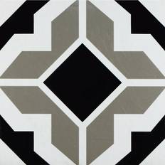 Gray Flooring Achim Retro 12x12 Peel & Stick Vinyl Floor Tile Onyx Star 20 Tiles/20 sq. ft