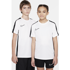 XS T-skjorter Nike Dri-FIT Academy23 Kids' Soccer Top in White, DX5482-100 White