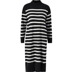 Midikjoler Vila Midi Knitted Dress - Black