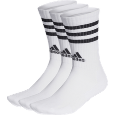 Adidas Dame - Hettegensere Klær adidas 3-Stripes Cushioned Crew Socks 3-pack - White/Black