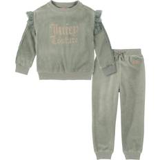 Juicy couture velour tracksuit Juicy Couture Little Girl's 3-Piece Velour Tracksuit Set Green Green