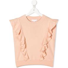 Knitted Vests Children's Clothing Chloé Kids Pink Ruffled Vest 10Y