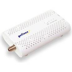 goCoax MoCA 2.5 Adapter with 2.5GbE Ethernet Port. MoCA 2.5. 1x 2.5GbE Port. Provide 2.5Gbps Bandwidth with existing coaxial Cables. White(1-pack