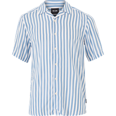 Viskose Hemden Only & Sons Regular Fit Resort Collar Shirt - Aqua/Mountain Spring