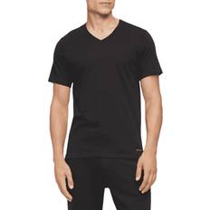 Calvin Klein Men T-shirts & Tank Tops Calvin Klein Short-Sleeve V-Neck Tee Black