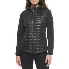 Guess Jackets Guess Womens Quilted Cire Jacket Black