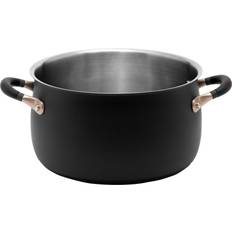Meyer Cookware Meyer Accent Series Stainless Steel Induction Stockpot, 6.5Qt with lid