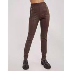 Vero Moda faux suede leggings in brown(2XL)