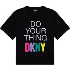 Mehrfarbig Oberteile DKNY Girls Do Your Thing T-Shirt Black