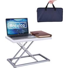 Laptop Stands Rocelco Portable Desk Riser Laptop Cart Plastic in White, Size 1.0 H x 19.0 W x 10.0 D in Wayfair R PDRW