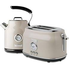 Toaster and kettle Haden Steel Retro