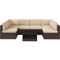 Outdoor Lounge Sets Songmics Sectional Sofa Couch