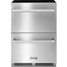 Kitchen refrigerators Thor Kitchen TRF24U Ft. Refrigerator Drawers Stainless Steel Silver