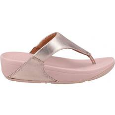 Fitflop Pantoffeln & Hausschuhe Fitflop Lulu Leather Toe-Post - Rose Gold