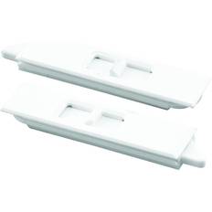 Skateboard Accessories Prime-Line Tilt Latch Pair, White Plastic Construction, spring-loaded, Snap-In