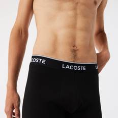 Lacoste Men's Underwear Lacoste Menâs Long Stretch Cotton Boxer Brief 3-Pack Black