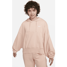Nike Women's Sportswear Collection Essentials Oversized Fleece Hoodie Arctic Orange/White