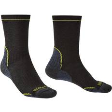 Bridgedale Men's Lightweight T2 Coolmax Performance Boot Socks - Black/Lime