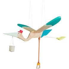 Wooden Stork Mobile