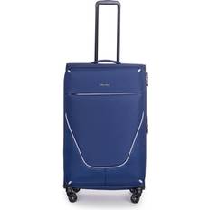 Blau Koffer Stratic Strong Koffer Weichschale Reisekoffer