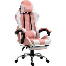 Weiß Gaming-Stühle Vinsetto Gamingstuhl rosa, weiß