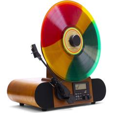 Audio technica bluetooth turntable Fuse Vert Vertical Vinyl Record Player w/ Bluetooth & FM Radio n