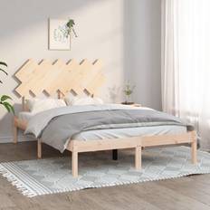 vidaXL brown, 120 Solid Bed Frame Sängram