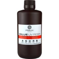 PrimaCreator Value UV/DLP vandvaskbar resin 1000 ml, transparent rød