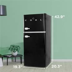 Black retro fridge Commercial Cool 4.5 TM Retro Black