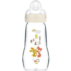 Mam bottles Baby care Mam Babys flaske Krystal Beige (260 ml)