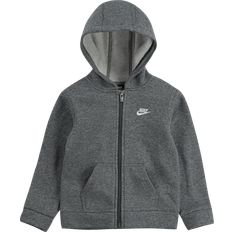 Nike Kid's Club Fleece Full Zip Hoodie - Carbon Heather
