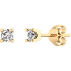 Smykkekæden Chain Earrings - Gold/Diamond