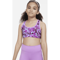 Nike Swoosh Older Kids' (Girls' Reversible Sports Bra Purple